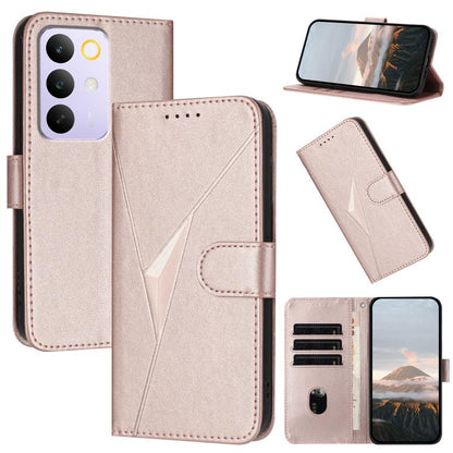 Triangle Pattern Buckle Clasp Leather Phone Case, For Realme 16T 5G, For Realme C100 4G, For Realme P4 Power 5G, For Realme Note 80 4G, For Realme Neo8 5G, For Realme 16 5G, For Realme 16 Pro+ 5G Global, For Realme 16 Pro 5G Global                     ...