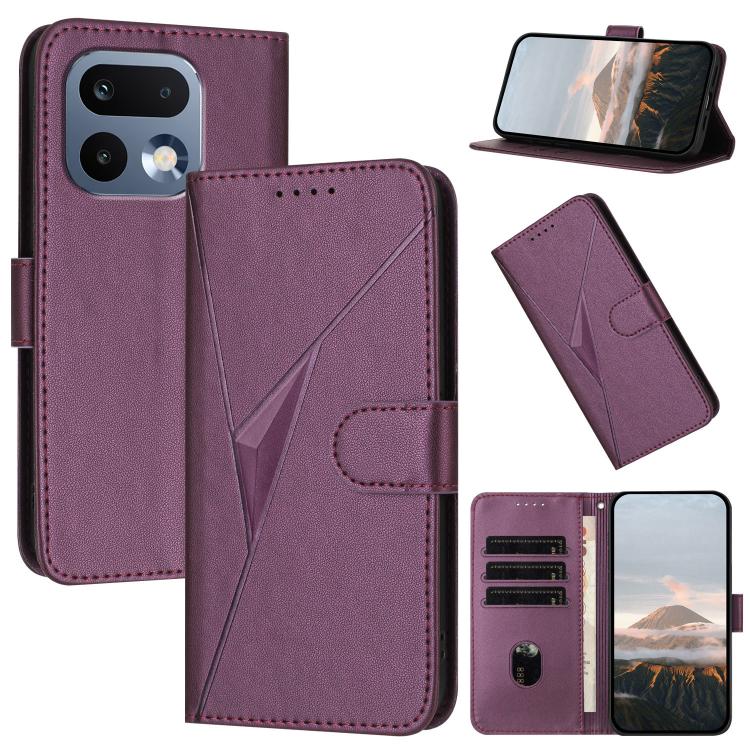 Triangle Pattern Buckle Clasp Leather Phone Case, For Realme 16T 5G, For Realme C100 4G, For Realme P4 Power 5G, For Realme Note 80 4G, For Realme Neo8 5G, For Realme 16 5G, For Realme 16 Pro+ 5G Global, For Realme 16 Pro 5G Global                     ...