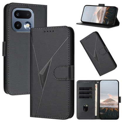 Triangle Pattern Buckle Clasp Leather Phone Case, For Realme 16T 5G, For Realme C100 4G, For Realme P4 Power 5G, For Realme Note 80 4G, For Realme Neo8 5G, For Realme 16 5G, For Realme 16 Pro+ 5G Global, For Realme 16 Pro 5G Global                     ...