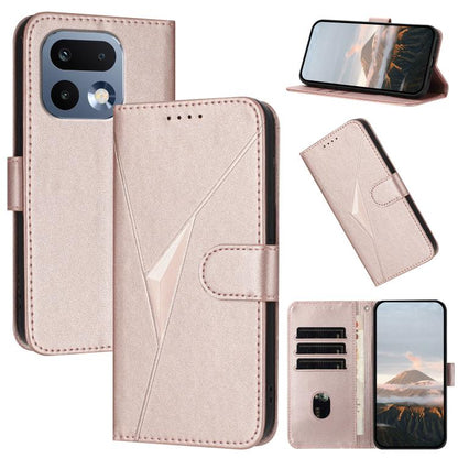 Triangle Pattern Buckle Clasp Leather Phone Case, For Realme 16T 5G, For Realme C100 4G, For Realme P4 Power 5G, For Realme Note 80 4G, For Realme Neo8 5G, For Realme 16 5G, For Realme 16 Pro+ 5G Global, For Realme 16 Pro 5G Global                     ...