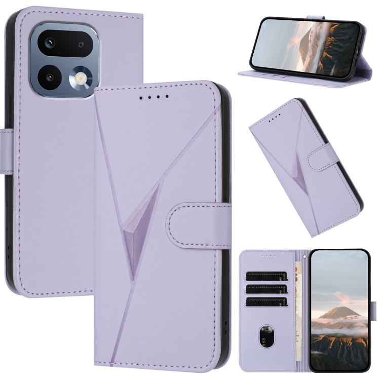 Triangle Pattern Buckle Clasp Leather Phone Case, For Realme 16T 5G, For Realme C100 4G, For Realme P4 Power 5G, For Realme Note 80 4G, For Realme Neo8 5G, For Realme 16 5G, For Realme 16 Pro+ 5G Global, For Realme 16 Pro 5G Global                     ...