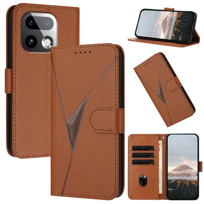 Triangle Pattern Buckle Clasp Leather Phone Case, For Realme 16T 5G, For Realme C100 4G, For Realme P4 Power 5G, For Realme Note 80 4G, For Realme Neo8 5G, For Realme 16 5G, For Realme 16 Pro+ 5G Global, For Realme 16 Pro 5G Global                     ...