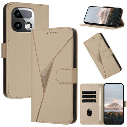 Triangle Pattern Buckle Clasp Leather Phone Case, For Realme 16T 5G, For Realme C100 4G, For Realme P4 Power 5G, For Realme Note 80 4G, For Realme Neo8 5G, For Realme 16 5G, For Realme 16 Pro+ 5G Global, For Realme 16 Pro 5G Global                     ...