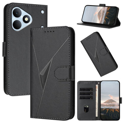 Triangle Pattern Buckle Clasp Leather Phone Case, For Realme 16T 5G, For Realme C100 4G, For Realme P4 Power 5G, For Realme Note 80 4G, For Realme Neo8 5G, For Realme 16 5G, For Realme 16 Pro+ 5G Global, For Realme 16 Pro 5G Global                     ...