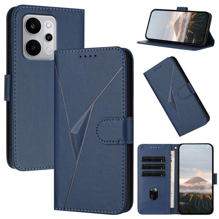 Triangle Pattern Buckle Clasp Leather Phone Case, For Realme 16T 5G, For Realme C100 4G, For Realme P4 Power 5G, For Realme Note 80 4G, For Realme Neo8 5G, For Realme 16 5G, For Realme 16 Pro+ 5G Global, For Realme 16 Pro 5G Global                     ...