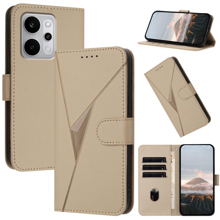 Triangle Pattern Buckle Clasp Leather Phone Case, For Realme 16T 5G, For Realme C100 4G, For Realme P4 Power 5G, For Realme Note 80 4G, For Realme Neo8 5G, For Realme 16 5G, For Realme 16 Pro+ 5G Global, For Realme 16 Pro 5G Global                     ...