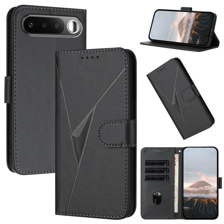 Triangle Pattern Buckle Clasp Leather Phone Case, For Realme 16T 5G, For Realme C100 4G, For Realme P4 Power 5G, For Realme Note 80 4G, For Realme Neo8 5G, For Realme 16 5G, For Realme 16 Pro+ 5G Global, For Realme 16 Pro 5G Global                     ...