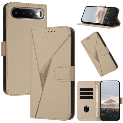 Triangle Pattern Buckle Clasp Leather Phone Case, For Realme 16T 5G, For Realme C100 4G, For Realme P4 Power 5G, For Realme Note 80 4G, For Realme Neo8 5G, For Realme 16 5G, For Realme 16 Pro+ 5G Global, For Realme 16 Pro 5G Global                     ...