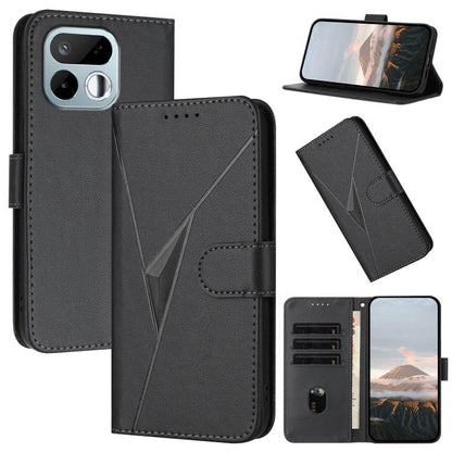 Triangle Pattern Buckle Clasp Leather Phone Case, For Realme 16T 5G, For Realme C100 4G, For Realme P4 Power 5G, For Realme Note 80 4G, For Realme Neo8 5G, For Realme 16 5G, For Realme 16 Pro+ 5G Global, For Realme 16 Pro 5G Global                     ...