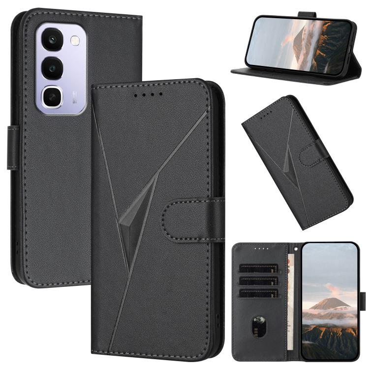 Triangle Pattern Buckle Clasp Leather Phone Case, For Realme 16T 5G, For Realme C100 4G, For Realme P4 Power 5G, For Realme Note 80 4G, For Realme Neo8 5G, For Realme 16 5G, For Realme 16 Pro+ 5G Global, For Realme 16 Pro 5G Global                     ...
