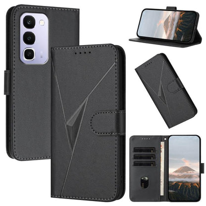 Triangle Pattern Buckle Clasp Leather Phone Case, For Realme 16T 5G, For Realme C100 4G, For Realme P4 Power 5G, For Realme Note 80 4G, For Realme Neo8 5G, For Realme 16 5G, For Realme 16 Pro+ 5G Global, For Realme 16 Pro 5G Global                     ...