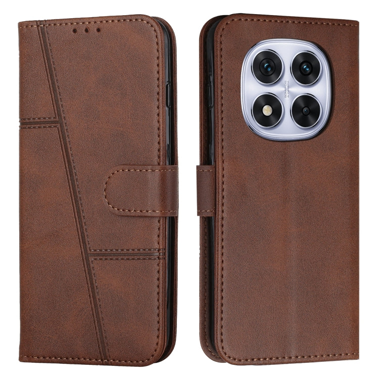 Coque de téléphone en cuir avec boucle texturée de veau, pour Redmi Note 14 Pro 5G Global, pour Redmi Turbo 4 / Xiaomi Poco X7 Pro, pour Redmi K80 / K80 Pro, pour Redmi Note 14 4G 163.25mm, pour Redmi Note 14 5G Global