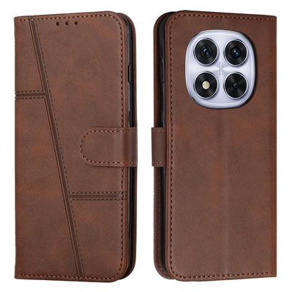 Coque de téléphone en cuir avec boucle texturée de veau, pour Redmi Note 14 Pro 5G Global, pour Redmi Turbo 4 / Xiaomi Poco X7 Pro, pour Redmi K80 / K80 Pro, pour Redmi Note 14 4G 163.25mm, pour Redmi Note 14 5G Global