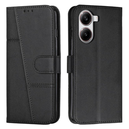 Coque de téléphone en cuir avec boucle texturée de veau, pour Redmi Note 14 Pro 5G Global, pour Redmi Turbo 4 / Xiaomi Poco X7 Pro, pour Redmi K80 / K80 Pro, pour Redmi Note 14 4G 163.25mm, pour Redmi Note 14 5G Global