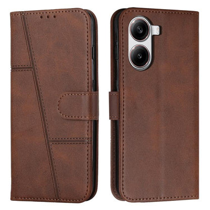Coque de téléphone en cuir avec boucle texturée de veau, pour Redmi Note 14 Pro 5G Global, pour Redmi Turbo 4 / Xiaomi Poco X7 Pro, pour Redmi K80 / K80 Pro, pour Redmi Note 14 4G 163.25mm, pour Redmi Note 14 5G Global