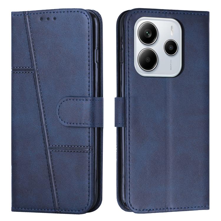 Coque de téléphone en cuir avec boucle texturée de veau, pour Redmi Note 14 Pro 5G Global, pour Redmi Turbo 4 / Xiaomi Poco X7 Pro, pour Redmi K80 / K80 Pro, pour Redmi Note 14 4G 163.25mm, pour Redmi Note 14 5G Global