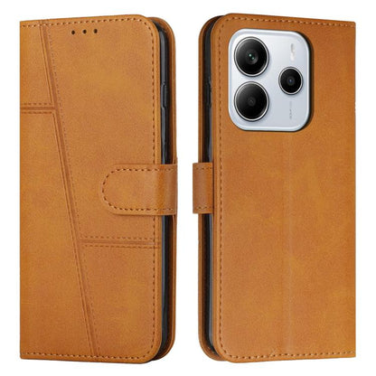 Coque de téléphone en cuir avec boucle texturée de veau, pour Redmi Note 14 Pro 5G Global, pour Redmi Turbo 4 / Xiaomi Poco X7 Pro, pour Redmi K80 / K80 Pro, pour Redmi Note 14 4G 163.25mm, pour Redmi Note 14 5G Global