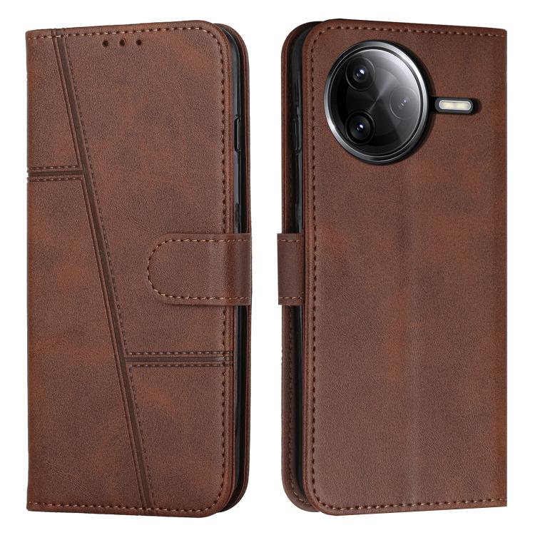 Coque de téléphone en cuir avec boucle texturée de veau, pour Redmi Note 14 Pro 5G Global, pour Redmi Turbo 4 / Xiaomi Poco X7 Pro, pour Redmi K80 / K80 Pro, pour Redmi Note 14 4G 163.25mm, pour Redmi Note 14 5G Global