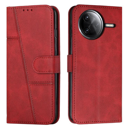 Coque de téléphone en cuir avec boucle texturée de veau, pour Redmi Note 14 Pro 5G Global, pour Redmi Turbo 4 / Xiaomi Poco X7 Pro, pour Redmi K80 / K80 Pro, pour Redmi Note 14 4G 163.25mm, pour Redmi Note 14 5G Global
