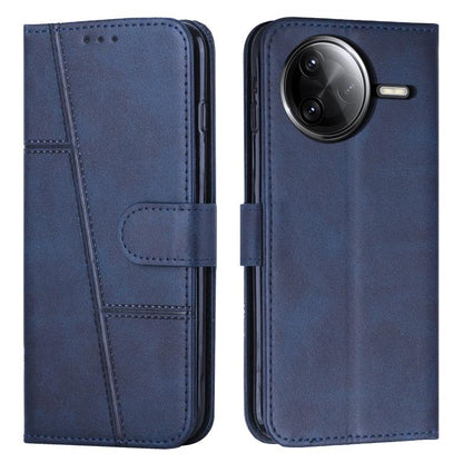 Coque de téléphone en cuir avec boucle texturée de veau, pour Redmi Note 14 Pro 5G Global, pour Redmi Turbo 4 / Xiaomi Poco X7 Pro, pour Redmi K80 / K80 Pro, pour Redmi Note 14 4G 163.25mm, pour Redmi Note 14 5G Global