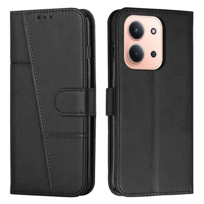 Coque de téléphone en cuir avec boucle texturée de veau, pour Redmi Note 14 Pro 5G Global, pour Redmi Turbo 4 / Xiaomi Poco X7 Pro, pour Redmi K80 / K80 Pro, pour Redmi Note 14 4G 163.25mm, pour Redmi Note 14 5G Global