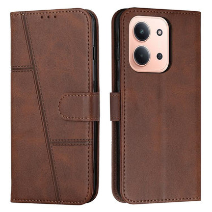 Coque de téléphone en cuir avec boucle texturée de veau, pour Redmi Note 14 Pro 5G Global, pour Redmi Turbo 4 / Xiaomi Poco X7 Pro, pour Redmi K80 / K80 Pro, pour Redmi Note 14 4G 163.25mm, pour Redmi Note 14 5G Global