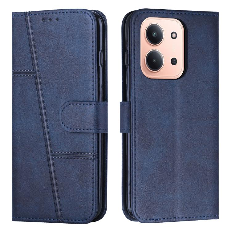 Coque de téléphone en cuir avec boucle texturée de veau, pour Redmi Note 14 Pro 5G Global, pour Redmi Turbo 4 / Xiaomi Poco X7 Pro, pour Redmi K80 / K80 Pro, pour Redmi Note 14 4G 163.25mm, pour Redmi Note 14 5G Global