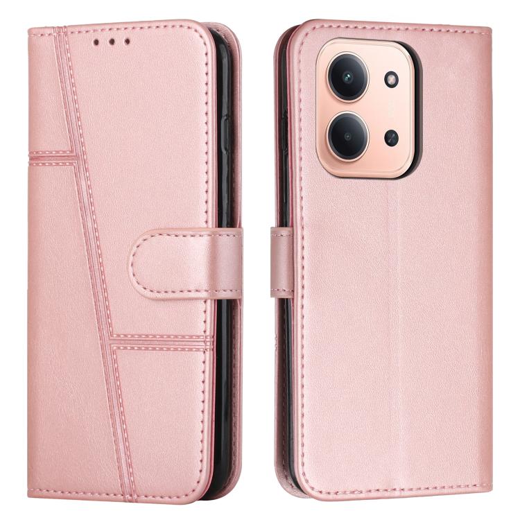 Coque de téléphone en cuir avec boucle texturée de veau, pour Redmi Note 14 Pro 5G Global, pour Redmi Turbo 4 / Xiaomi Poco X7 Pro, pour Redmi K80 / K80 Pro, pour Redmi Note 14 4G 163.25mm, pour Redmi Note 14 5G Global