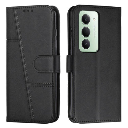 Coque de téléphone en cuir avec boucle texturée de veau, pour Redmi Note 14 Pro 5G Global, pour Redmi Turbo 4 / Xiaomi Poco X7 Pro, pour Redmi K80 / K80 Pro, pour Redmi Note 14 4G 163.25mm, pour Redmi Note 14 5G Global
