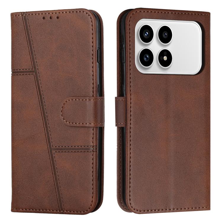 Stitching Calf Texture Buckle Leather Phone Case, For Redmi 15a 5G, For Redmi A7 Pro 4G 171mm, For Redmi Turbo 5 Max / Poco X8 Pro Max 5G, For Redmi Turbo 5 / Poco X8 Pro 5G, For Redmi Note 15 Pro+ 5G Global 163.3mm, For Redmi Note 15 4G / 5G Global 16...