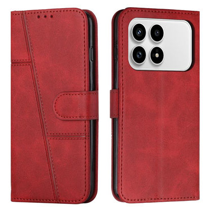 Stitching Calf Texture Buckle Leather Phone Case, For Redmi 15a 5G, For Redmi A7 Pro 4G 171mm, For Redmi Turbo 5 Max / Poco X8 Pro Max 5G, For Redmi Turbo 5 / Poco X8 Pro 5G, For Redmi Note 15 Pro+ 5G Global 163.3mm, For Redmi Note 15 4G / 5G Global 16...