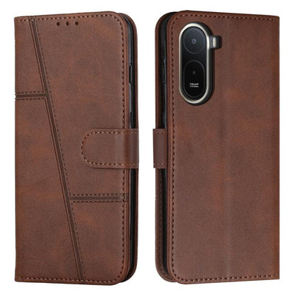 Stitching Calf Texture Buckle Leather Phone Case, For Redmi 15a 5G, For Redmi A7 Pro 4G 171mm, For Redmi Turbo 5 Max / Poco X8 Pro Max 5G, For Redmi Turbo 5 / Poco X8 Pro 5G, For Redmi Note 15 Pro+ 5G Global 163.3mm, For Redmi Note 15 4G / 5G Global 16...