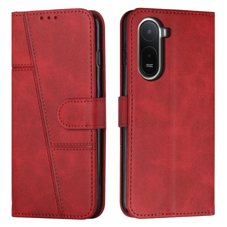 Stitching Calf Texture Buckle Leather Phone Case, For Redmi 15a 5G, For Redmi A7 Pro 4G 171mm, For Redmi Turbo 5 Max / Poco X8 Pro Max 5G, For Redmi Turbo 5 / Poco X8 Pro 5G, For Redmi Note 15 Pro+ 5G Global 163.3mm, For Redmi Note 15 4G / 5G Global 16...
