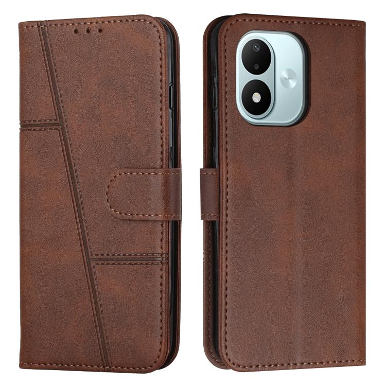 Stitching Calf Texture Buckle Leather Phone Case, For Redmi Note 17 Pro 5G Global 163mm, For Redmi Note 17 Pro+ 5G Global 163mm, For Redmi 17 5G / 4G Global 170mm, For Redmi Note 17 4G Global 171mm, For Redmi 15a 5G, For Redmi A7 Pro 4G 171mm          ...