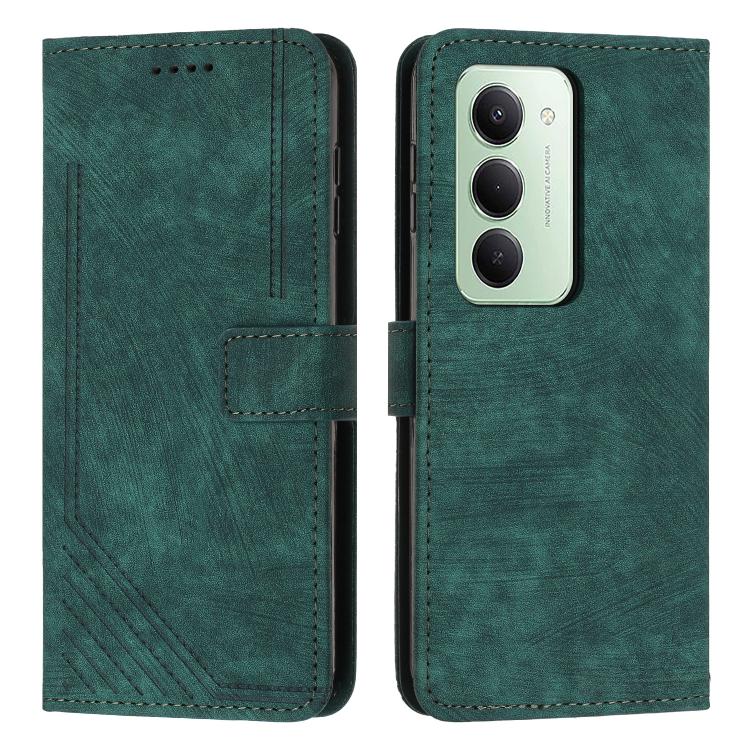 Skin Feel Stripe Pattern Leather Phone Case with Lanyard, For Redmi 15a 5G, For Redmi A7 Pro 4G 171mm, For Redmi Turbo 5 Max / Poco X8 Pro Max 5G, For Redmi Turbo 5 / Poco X8 Pro 5G, For Redmi Note 15 Pro+ 5G Global 163.3mm                             ...
