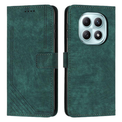 Skin Feel Stripe Pattern Leather Phone Case with Lanyard, For Redmi 15a 5G, For Redmi A7 Pro 4G 171mm, For Redmi Turbo 5 Max / Poco X8 Pro Max 5G, For Redmi Turbo 5 / Poco X8 Pro 5G, For Redmi Note 15 Pro+ 5G Global 163.3mm                             ...