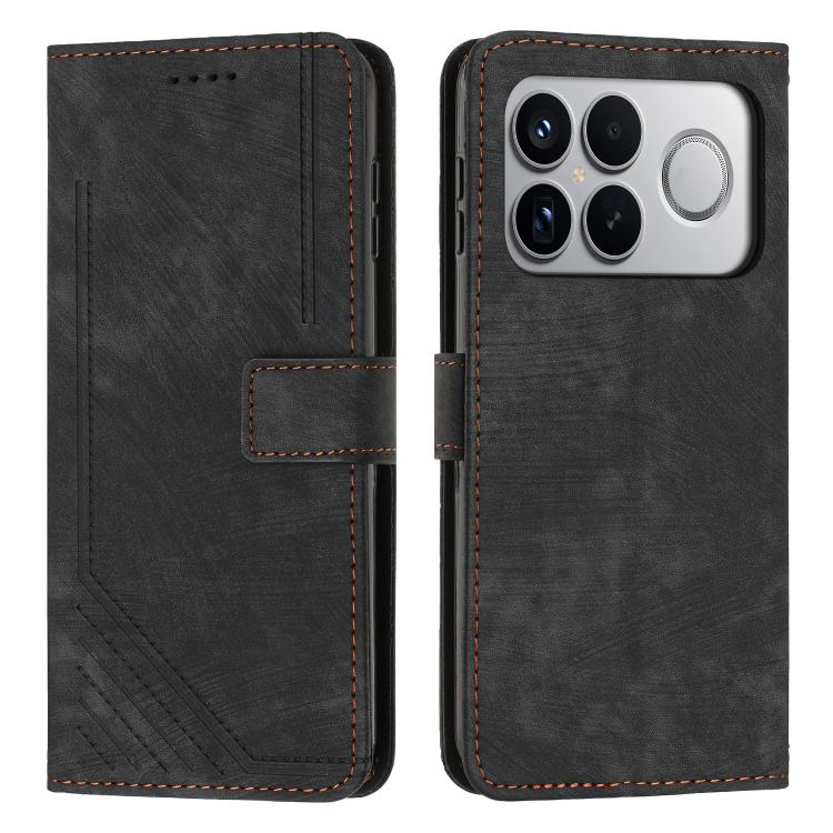 Skin Feel Stripe Pattern Leather Phone Case with Lanyard, For Redmi 15a 5G, For Redmi A7 Pro 4G 171mm, For Redmi Turbo 5 Max / Poco X8 Pro Max 5G, For Redmi Turbo 5 / Poco X8 Pro 5G, For Redmi Note 15 Pro+ 5G Global 163.3mm                             ...