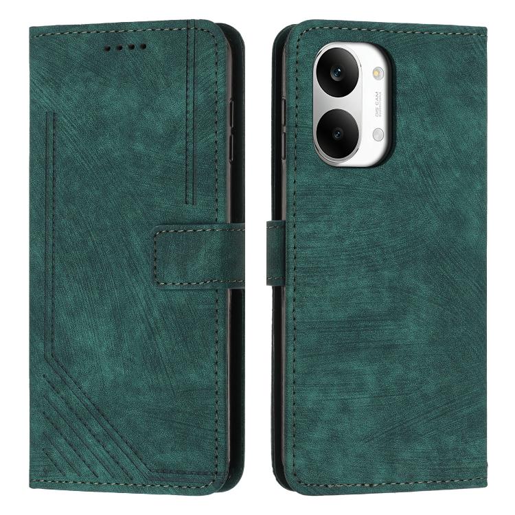 Skin Feel Stripe Pattern Leather Phone Case with Lanyard, For Redmi 15a 5G, For Redmi A7 Pro 4G 171mm, For Redmi Turbo 5 Max / Poco X8 Pro Max 5G, For Redmi Turbo 5 / Poco X8 Pro 5G, For Redmi Note 15 Pro+ 5G Global 163.3mm                             ...