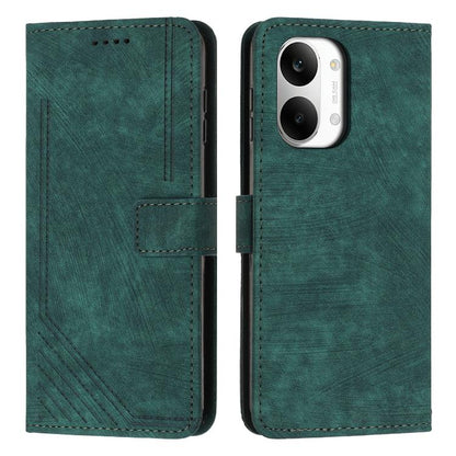 Skin Feel Stripe Pattern Leather Phone Case with Lanyard, For Redmi 15a 5G, For Redmi A7 Pro 4G 171mm, For Redmi Turbo 5 Max / Poco X8 Pro Max 5G, For Redmi Turbo 5 / Poco X8 Pro 5G, For Redmi Note 15 Pro+ 5G Global 163.3mm                             ...