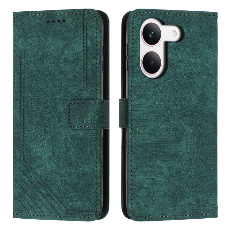 Skin Feel Stripe Pattern Leather Phone Case with Lanyard, For Redmi 15a 5G, For Redmi A7 Pro 4G 171mm, For Redmi Turbo 5 Max / Poco X8 Pro Max 5G, For Redmi Turbo 5 / Poco X8 Pro 5G, For Redmi Note 15 Pro+ 5G Global 163.3mm                             ...