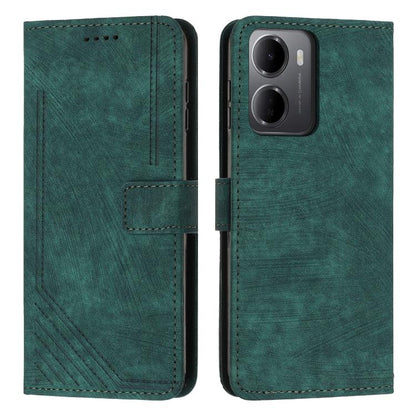 Skin Feel Stripe Pattern Leather Phone Case with Lanyard, For Redmi 15a 5G, For Redmi A7 Pro 4G 171mm, For Redmi Turbo 5 Max / Poco X8 Pro Max 5G, For Redmi Turbo 5 / Poco X8 Pro 5G, For Redmi Note 15 Pro+ 5G Global 163.3mm                             ...