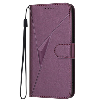 Triangle Pattern Buckle Clasp Leather Phone Case, For Tecno Camon 20 Premier, For Tecno Camon 20 / Camon 20 Pro 4G, For Tecno Spark 10C, For Tecno Spark 10 4G, For Tecno Spark Go 2023, For Tecno Spark 10 Pro, For Tecno Pova 4, For Tecno Pova 2