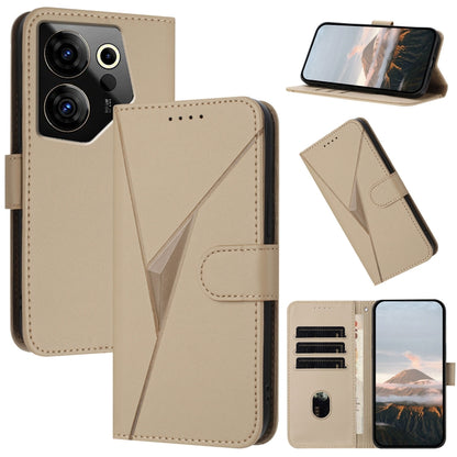 Triangle Pattern Buckle Clasp Leather Phone Case, For Tecno Camon 20 Premier, For Tecno Camon 20 / Camon 20 Pro 4G, For Tecno Spark 10C, For Tecno Spark 10 4G, For Tecno Spark Go 2023, For Tecno Spark 10 Pro, For Tecno Pova 4, For Tecno Pova 2