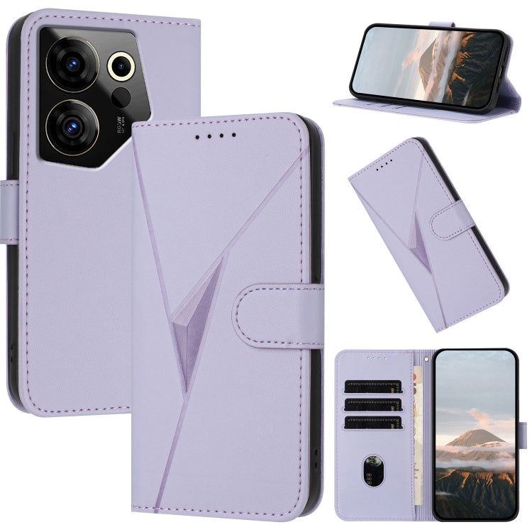 Triangle Pattern Buckle Clasp Leather Phone Case, For Tecno Camon 20 Premier, For Tecno Camon 20 / Camon 20 Pro 4G, For Tecno Spark 10C, For Tecno Spark 10 4G, For Tecno Spark Go 2023, For Tecno Spark 10 Pro, For Tecno Pova 4, For Tecno Pova 2