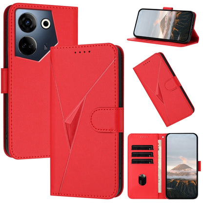 Triangle Pattern Buckle Clasp Leather Phone Case, For Tecno Camon 20 Premier, For Tecno Camon 20 / Camon 20 Pro 4G, For Tecno Spark 10C, For Tecno Spark 10 4G, For Tecno Spark Go 2023, For Tecno Spark 10 Pro, For Tecno Pova 4, For Tecno Pova 2