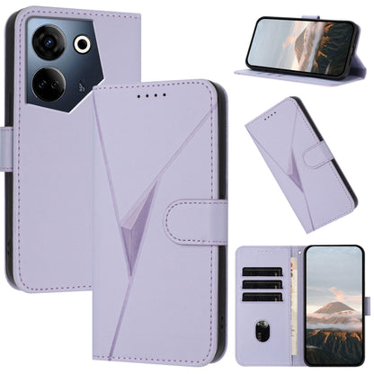 Triangle Pattern Buckle Clasp Leather Phone Case, For Tecno Camon 20 Premier, For Tecno Camon 20 / Camon 20 Pro 4G, For Tecno Spark 10C, For Tecno Spark 10 4G, For Tecno Spark Go 2023, For Tecno Spark 10 Pro, For Tecno Pova 4, For Tecno Pova 2