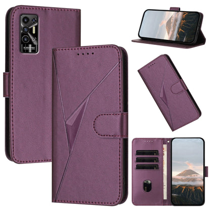 Triangle Pattern Buckle Clasp Leather Phone Case, For Tecno Camon 20 Premier, For Tecno Camon 20 / Camon 20 Pro 4G, For Tecno Spark 10C, For Tecno Spark 10 4G, For Tecno Spark Go 2023, For Tecno Spark 10 Pro, For Tecno Pova 4, For Tecno Pova 2