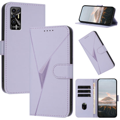Triangle Pattern Buckle Clasp Leather Phone Case, For Tecno Camon 20 Premier, For Tecno Camon 20 / Camon 20 Pro 4G, For Tecno Spark 10C, For Tecno Spark 10 4G, For Tecno Spark Go 2023, For Tecno Spark 10 Pro, For Tecno Pova 4, For Tecno Pova 2