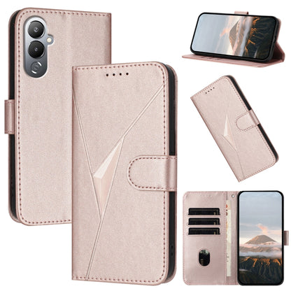 Triangle Pattern Buckle Clasp Leather Phone Case, For Tecno Camon 20 Premier, For Tecno Camon 20 / Camon 20 Pro 4G, For Tecno Spark 10C, For Tecno Spark 10 4G, For Tecno Spark Go 2023, For Tecno Spark 10 Pro, For Tecno Pova 4, For Tecno Pova 2