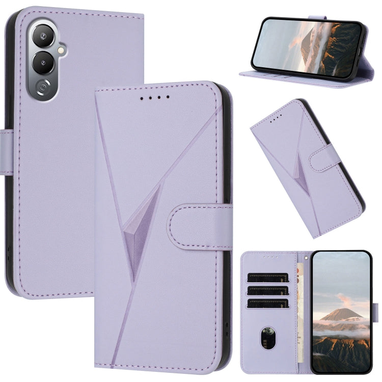 Triangle Pattern Buckle Clasp Leather Phone Case, For Tecno Camon 20 Premier, For Tecno Camon 20 / Camon 20 Pro 4G, For Tecno Spark 10C, For Tecno Spark 10 4G, For Tecno Spark Go 2023, For Tecno Spark 10 Pro, For Tecno Pova 4, For Tecno Pova 2